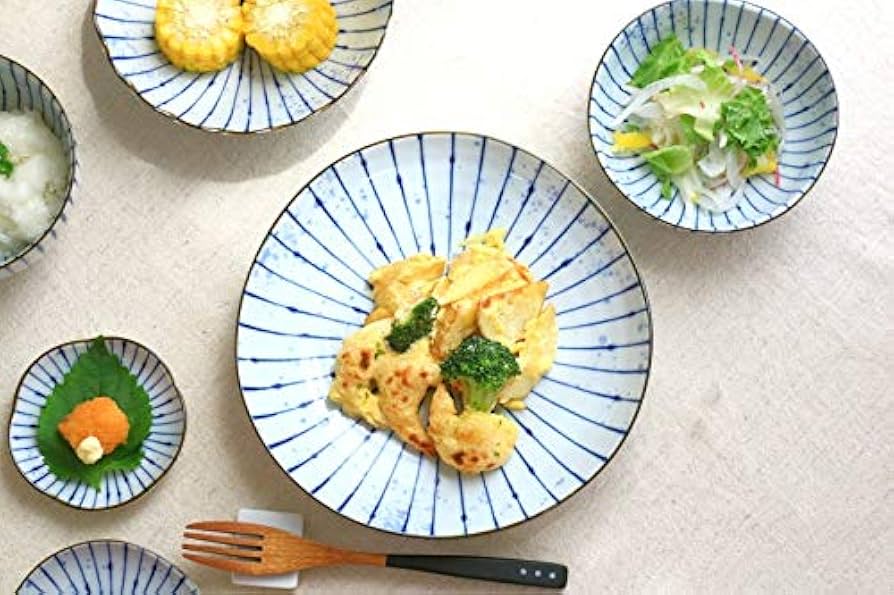 Amazon｜cerapockke 吹墨十草 三角大皿 22.5cm 国産 美濃焼 8寸